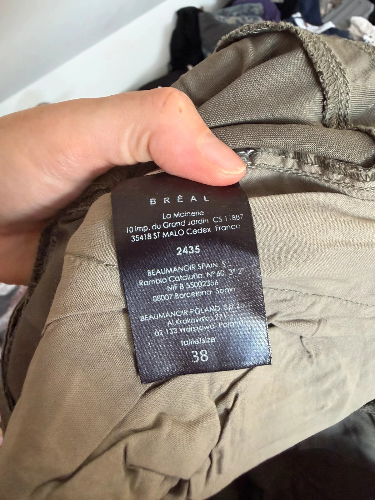 Pantalón caqui Bréal talla 38 – photo 4